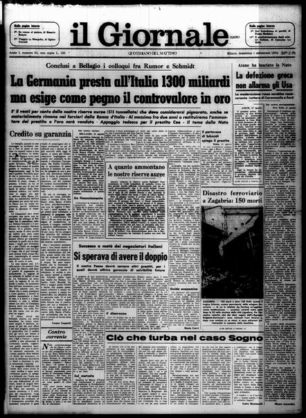 Il giornale nuovo : quotidiano del mattino